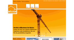 Desktop Screenshot of boecker-bau.de